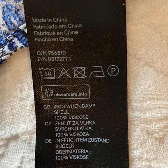 Fun black & white, white & blue & black, blue, white & black patchwork boho top - Picture 13 of 16